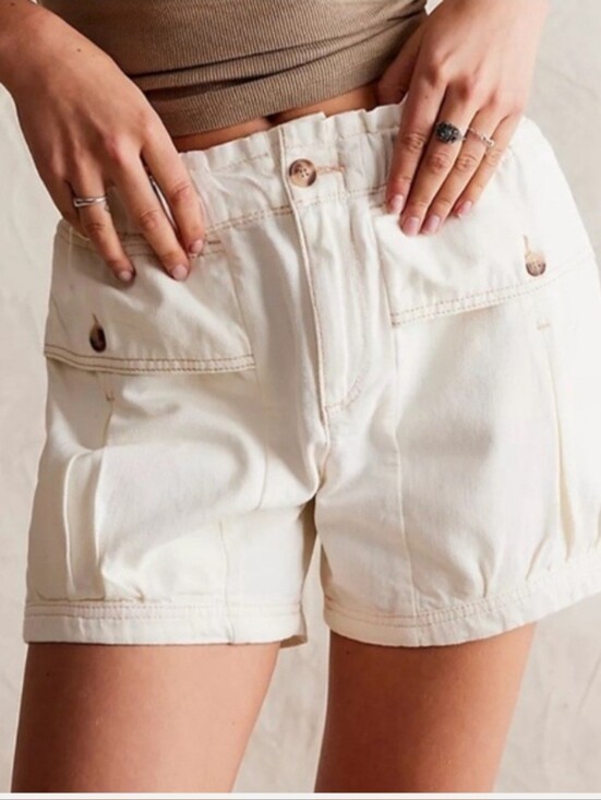 Free People Pants - NWT Free People Effie high rise pocket short Size L
